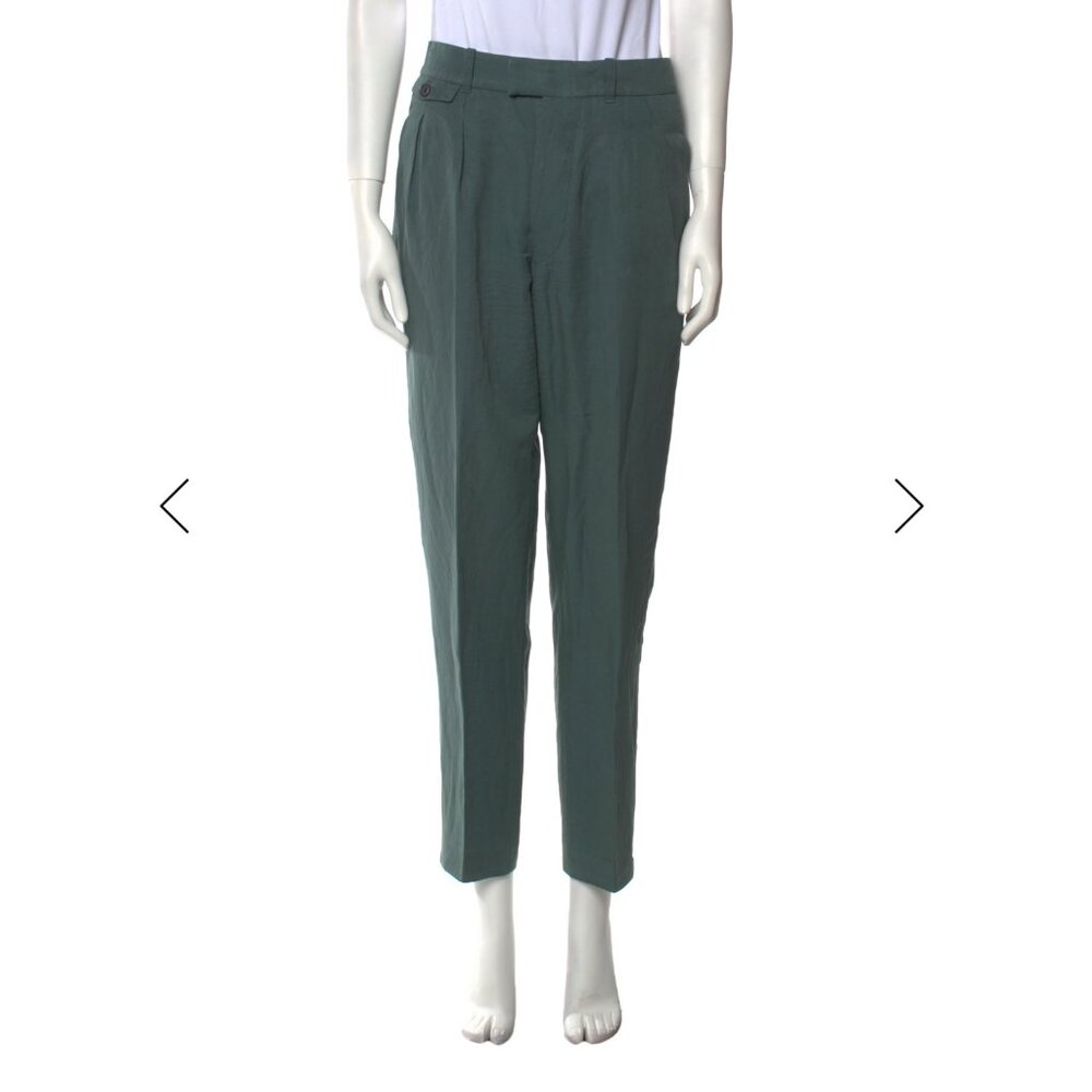 Christophe Lemaire Straight Leg Pants - Spruce Green